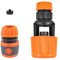 Kitchen Mixer Tap Hose Connector, Indoor Outdoor Tap Adapter for Kitchen Sink, Garden Hose Pipe Connector Mixer Hose Part (Orange Quick)