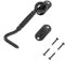 Uonlytech Multipurpose Gate Latch Lock 1 Set Sliding Door Locks Barn Door Hook for Indoor/Outdoor