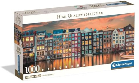 Clementoni Puzzle Collection - Evening in Tokyo 1000 Stücke, Compact Box - Puzzle für Erwachsene 14-99 Jahre, Geschenk für Mann und Frau, Made in Italy, 39897