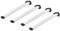 4er Set Tischbeine Ø60mm Schreibtischfüße Tischfüße Stabil, Höhenverstellbar Höhe 710 mm + 30 mm inkl. Befestigungsmaterial (Weiß Höhe 1100mm)