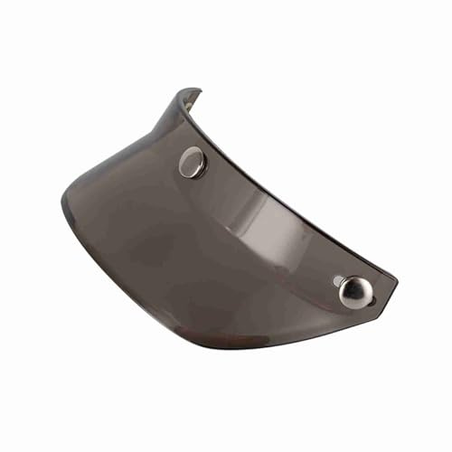 Helmvisier, Motorradhelm Visor Visor Helm Sonnenhelm mit 3/4 Offener Anti -Sonne für Retro -Motorradhelm Sonnenschattenschutzschutz (Leichte Bräune)