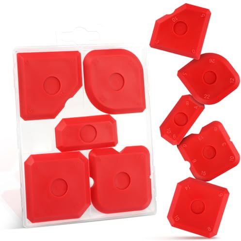 5 Pezzi Strumenti per Calafataggio,Raschietto Spatola per Sigillante,Spatola per Giunti,Strumenti Di Calafataggio in Silicone,Per la Sigillatura dei Giunti