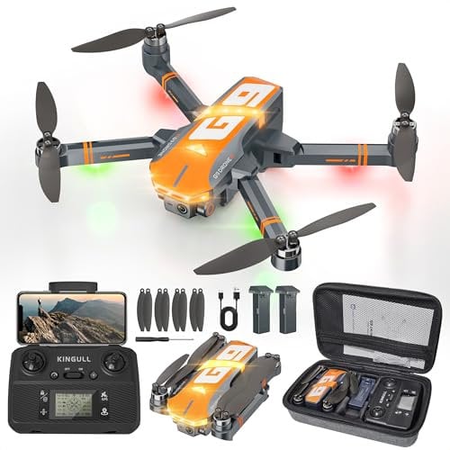 G9 GPS Drones with Camera 4k Professional for Kid & Adults, Under 249g, RC Quadcopter, Brushless Motor and Follow Me, 45-Min Flight Time, 5G FPV Transmission and Auto Return (Dark Gray)