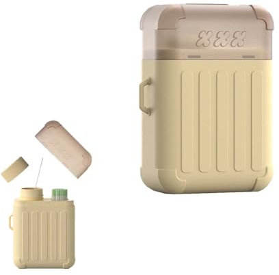 Ear Piercing Cleaning Kit,Ear Hole Ear Care Kit,Earrings Hole Cleaner with 240pcs Ear Piercing Hole Cleaner Floss & 15ml Cleaning Solution,Disposable Aftercare Cleaner for Men & Women (Mint)