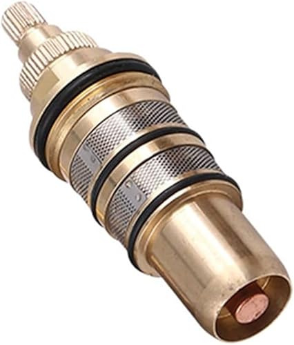 Zhanhai Noyau de valve thermostatique, cartouche thermostatique de rechange en laiton, accessoire de rechange pour mitigeur de douche, kit de réparation compatible avec différents systèmes de douche