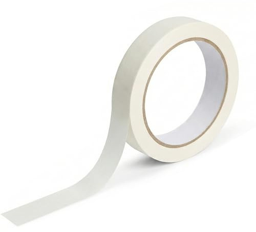 ZMaglorian Nastro di Carta per Acquerello, 15mm x 60m, Bianco, senza Acidi e a Bassa Adesività, per Mascheramento nella Pittura