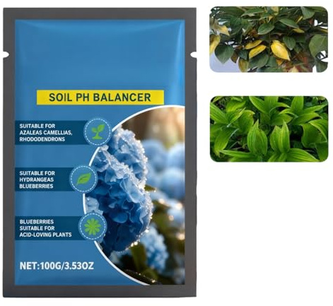 Hydrangea Feed & Soil Acidifier,Blue Hydrangea Fertiliser for Plants,Plant Acidic Soil Improver for Garden,100g Dilutable Formula to Turn Hydrangeas Blue,Plant Growth Promoter