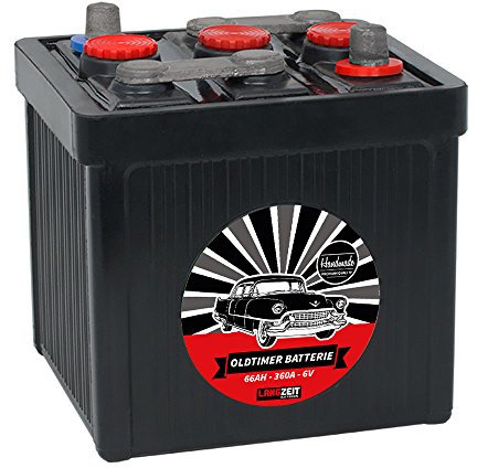 LANGZEIT Original Handarbeit 6V Oldtimer Batterie 66Ah 77Ah 84Ah Handmade (6V 66Ah)