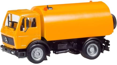 Herpa Basic truck model Mercedes-Benz S Schörling road sweeper kommunal, on a scale of 1:87, plastic miniature, made in Germany, model building, entry-level model