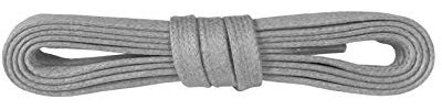 Kaps Cordones Botas Planos Encerados, 100% Algodón Fino, Coloridos, Ancho 5 mm, Muchos Colores y Longitudes, Hechos en Europa (90 cm – 36 pulgada – 5-6 pares de ojales / 83 - Gris claro)