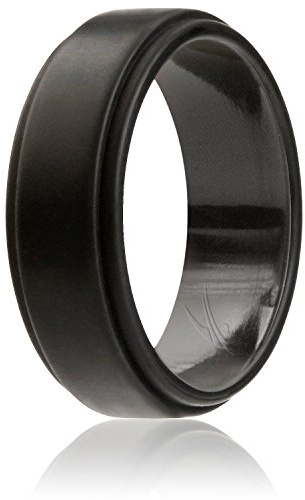 ROQ Wedding Ring für Männer By, Silikongummiband, Größe 5, Schwarz