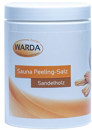 Peelingsalz, Saunasalz 1 Kilo, Sandelholz, dazu Rekosan ® Kristallsalz für die Salzmühle 100g