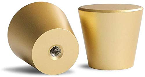 LONTAN 15 Stück Gold Schubladenknöpfe Möbelknöpfe LS745GD Moebelknauf Schrankgriffe Möbelgriff Aluminiumlegierung Griff Garderobe Kommode Ziehgriffe