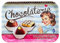Lashuma Plateau rectangulaire mélaminé Plateau de Service de haute qualité Motif imprimé, Plastique, chocolat, 38 x 26 cm