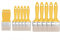 M7 Set de pinceaux Plats 15 pièces, Largeur 20mm-5 pièces, Largeur 50mm-5 pièces, Largeur 70mm-5 pièces, Ensemble de pinceaux Peintres avec poignée Plastique, 15PCS, série *37*, A0281-030500
