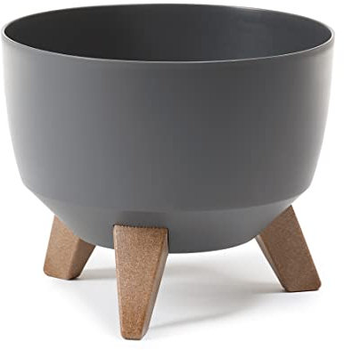 Roma Bowl 2021 | Vaso da fiori per piante di erbe aromatiche | Contenitore da giardino per balconi | Organizer box decor | (240, antracite)