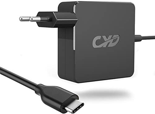 65W USB C Ladegerät-Netzteil, CYD USB Type C Notebook-Ladegeräte Geeignet für Lenovo Yoga 720 730 910 C740 C940 Thinkpad X1 Carbon T14 T15 T480 T490 T580 T590 E14 E15 E490 E580 E590 E595 X380 X390