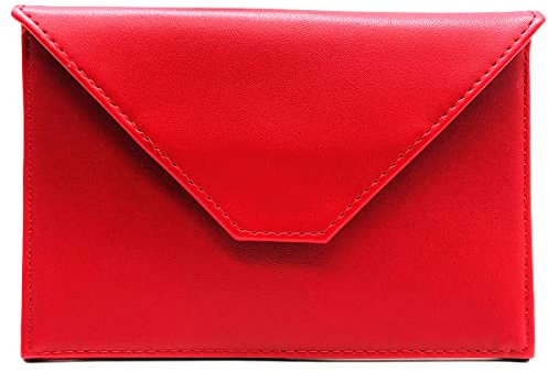 Charmoni - Porte Papier Voiture - 2 Etuis Protèges Carte Grise et Permis Inclus - Porte Document Véhicule avec Rangement Assurance - Cuir - Pochette Blocage RFID Offerte (Rouge)