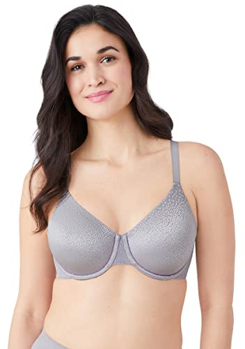 Wacoal Women's Back Appeal Underwire Bra Full Coverage, Opaque, Silver Sconce Ii, 40E