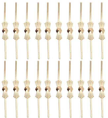 OSALADI Conectores de Lámparas de 200Pcs Conectores de Araña Pins Pins de Prisma de Cristal de Cristal Clips de Cristal Clips de Metal Cristales