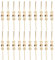 OSALADI Conectores de Lámparas de 200Pcs Conectores de Araña Pins Pins de Prisma de Cristal de Cristal Clips de Cristal Clips de Metal Cristales