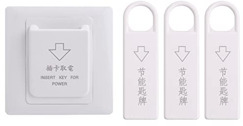 Niejgay Interruttore un Scheda Magnetica per Hotel di Alta Qualità Interruttore un Risparmio Energetico Inserire La Chiave per L'Alimentazione con 3 Carte
