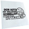 Kiwistar - Autoaufkleber - Mattschwarz - 20x10cm Dein Auto ist vielleicht schneller. - Heckscheibe Auto Aufkleber wetterfest für Kfz LKW Mofa Truck - Sticker außen selbstklebend Tuning Zubehör für