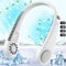 COZII Nackenventilator, 4000mAh Tragbarer Halsventilatoren mit USB, Blattlose Hals Ventilator mit 4 Geschwindigkeiten, Led Anzeige, Halsventilator Leise Ventilator Hals für Sport, Reisen