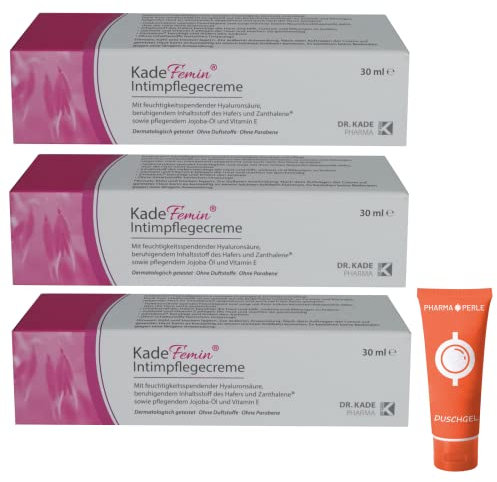 Kadefemin Intimpflegecreme I 3x 30 ml Sparset I plus PharmaPerle giveaway