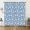 HOSIMA Kamille vorhänge Blickdicht mit ösen,2-Set 140x245cm hellblau Leichte & weiche Blumen Verdunklungsvorhänge Ösenschal für Wohnzimmer Kinderzimmer(Kamille 140x245cm)