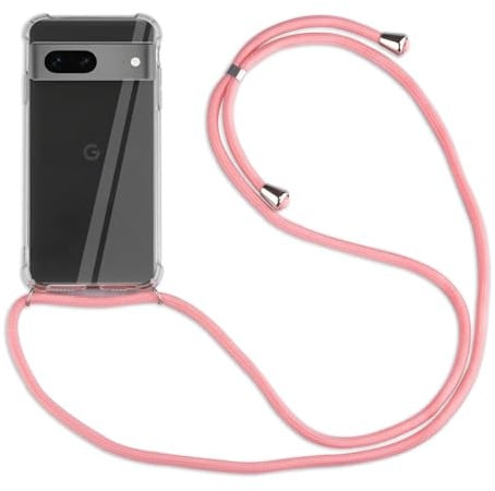 betterfon Hülle Kompatibel mit Google Pixel 7 Pro | Handykette Smartphone Halskette Hülle mit Band | Handyhülle mit Kordel zum Umhängen Kompatibel für Pixel 7 Pro | Rosa