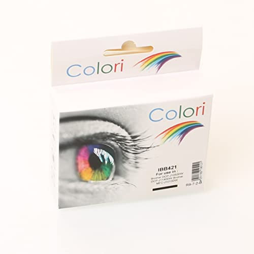 Colori Kompatible Druckerpatrone für Brother LC421BK LC421XLBK Schwarz DCP-J1050DW DCP-J1140DW MFC-J1010DW