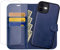 OCASE iPhone 12 Hülle(2in1) Leder Stoßfestes Case [Abnehmbare magnetische Hülle] [Kabelloses Laden] [mit Schutzfolie] iPhone 12 Pro Handyhülle RFID Schutzhülle Etui Klapphülle Blau