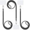3 Pièces Tour De Cou Telephone Portable, LYHURK Détachable Cordon Téléphone Attache Laniere Collier Telephone Cou, Ajustable Bandoulière Corde Ficelle Telephone Universel (Noir)