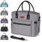 Jomddems Insulated Lunch Bag for Women Men - Leakproof Cool Box With Shoulder Strap, Thermal Large Reusable Packed Lunch Container for Adults, Office, Work, Picnic, Camping, School, Beach (Gray)