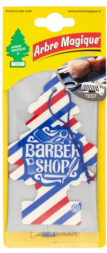 Arbre Magique Mono, parfum de voiture, durée jusqu'à 7 semaines, fabriqué en Italie, lot de 1 pièce (Barber Shop)