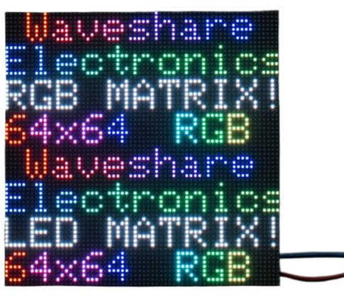 TUOPUONE RGB Vollfarb-LED-Matrix-Panel, kompatibel mit Raspberry Pi/Raspberry Pi Pico/ESP32/Arduino, 3 mm Abstand, 64 x 64 Pixel, einstellbare Helligkeit