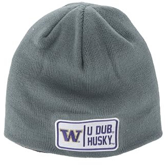 Zephyr Unisex-Erwachsene NCAA Officially Licensed Edge Patch Defer Gray Beanie-Mütze, GRAU, Einheitsgröße