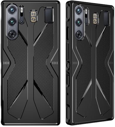 Futanwei REDMAGIC 9 Pro Hülle, REDMAGIC 9 Pro+ Hülle, [Präzise Aussparungen] [Kratzfest] [Leicht] Ganzkörper-Schutzhülle, stoßfest, schlanke Handyhülle für REDMAGIC 9 Pro Smartphone, Schwarz