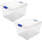 Acan Tradineur - Pack de 2 Cajas de Almacenamiento - Fabricado en plástico - Contenedor para almacenar Juguetes, Libros, Ropa, Mantas - N.º 2-25,5 x 41,5 x 35 cm - 25 litros