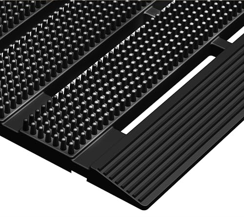 MATALL Strapazierfähige Outdoor-Matte – 45,7 x 76,2 cm, rutschfeste Drainage-Bodenmatte für Garage, Zuhause, Rutschbad, Eingang, Duschraum, kommerzielle Badezimmer-Bodenmatte