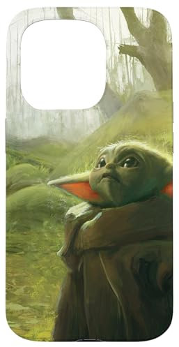 iPhone 15 Pro Star Wars The Mandalorian The Child Grogu in the Forest Art Case