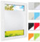 Plissee Ohne Bohren Plissees Klemmfix, 30 x 60 cm Blickdicht,Sonnenschutz Und Sichtschutz, Schalosien, Innen, Faltrollos, mit Klemmträger/ -Fix, für Fenster Und Tür, Weiß