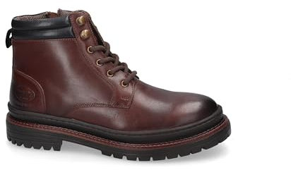 Dockers by Gerli Herren Combat Boots, Männer Stiefeletten,halbstiefel,Kurzstiefel,uebergangsschuhe,uebergangsstiefel,Bootee,braun,41 EU