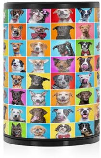 Cendrier pour cigarettes avec couvercle anti-odeurs en acier inoxydable, portable, sans fumée, amovible, coupe-vent, pour cigarettes, porte-gobelet, terrasse, cuisine, maison, collage de chiens