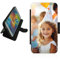 For Apple iPhone 12 Mini personalised phone case wallet flip case photo on the front panel Black