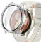 Galaxy Watch 7 Schutzhülle Diamant Hülle Kompatibel mit Samsung Galaxy Watch 7 40mm Schutzhülle Damen Schutzhülle Cover Smartwatch Zubehör, Crystal Diamond Cover mit HD Gehärtetes Displayschutz Folie