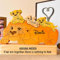 Drawelry Personalisierte Löwe Skulptur Holzpuzzle mit 2-9 Familien Namen Ornament Tierfiguren Holz Statue Heim Büro Desktop Dekoration, Geschenke für Familie, Freunde, Eltern und Kinder (A6)