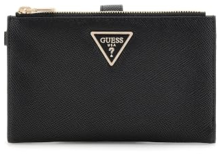 GUESS Purse Laurel II SLG Double Zip Organizer Black