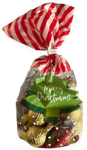 OYOY Schokoladenfiguren 200g I Baumbehang Weihnachten mit festlichem Design I Vollmilchschokolade I festliche Süßigkeiten I Christmas I Milchschokolade